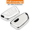 Sindeda for Cadillac Key Fob Cover with Keychain Soft Full Protection Key Shell Key Case Compatible with -2025 Lyriq Escalade ATS CT4 CT5 CT6 XT4 XT5