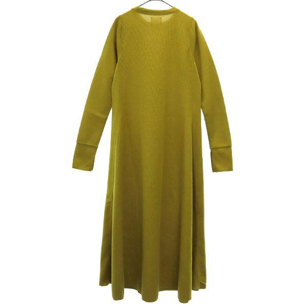 Unused Agawd Long Sleeve Long Dress F Yellow Women Used
