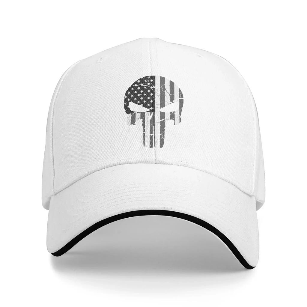 Gothic Skull Movie Baseball Cap Sandwich Hats Unisex Adjustable Dad Hat Sport Hat God Will Judge Ourenemies We Will Arrange