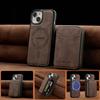 LC.IMEEKE L6 For iPhone 14/13 Magnetic Case Detachable Zipper Wallet Leather Coated PC + TPU Phone Cover