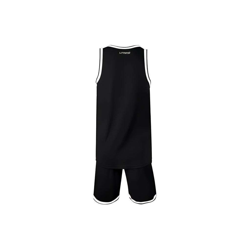 Li-Ning Quick-Dry Breathable Sleeveless Sports Basketball Set Men Sportswear Black YATT175-2