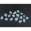 9X13-11X5MM Natural Rainbow Moonstone Pear Cabochon Loose Gemstone 17Pcs Lot C-1772