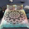 Bohemian 2/3Pcs Boho Mandala Bedding Set Twin Queen King Size Comforter Duvet Quilt Cover And Pillowcase Soft Bedclothes