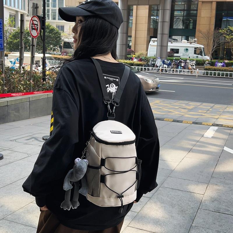 Large Capacity Chest Bag Women's College Student Shoulder Crossbody Bag Multi-functional Backpack