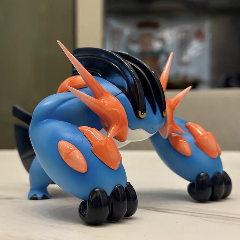 Bkm PokMon Anime Figure Super Swampert Gk Action Doll Model Pvc Ornament Collectibles Statue Garage Kit Kids Toy Birthday Gifts Kid Friendly