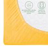 Fitted sheet 80x160 elastic JERSEY 100% COTTON yellow