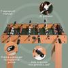 Professional Foosball Table for Children and Adults with Rods in MDF Wood 92x46x78cm