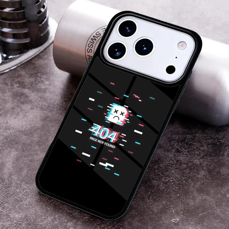 not found Error 404 Phone Case for iPhone 17 16 15 Pro Max Air 14 13 12 11 Plus Shockproof Capa Cover