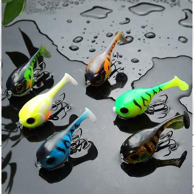 60mm 9.7g Balloon Fish Lure with Hook Worm Barbed Hook Silicone Artificial Soft Bait High Quaility Durable New Hot