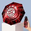 Mini parasol składany 5-krotny 8-żebrowy z nadrukiem wzoru Bayern Monachium, wiatroodporny, wodoodporny, lekki, przenośny