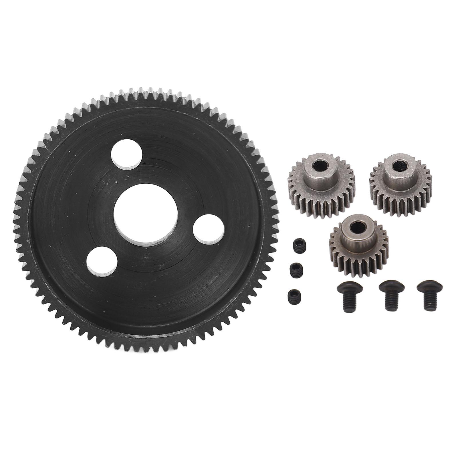 

RC Gear Set Replacement Metal 83T Spur Gear with 23T 25T 27T Pinion Gears Set for TRAXXAS SLASH