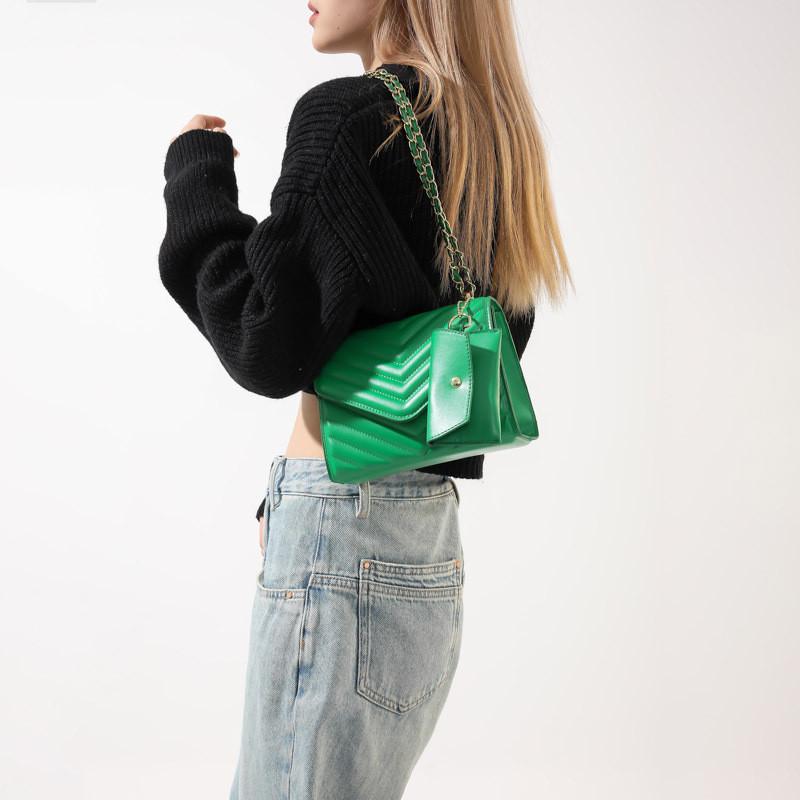 Small Pu Crossbody Bag With Stitching For Daily Street Style Women