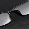 Multifocal Photochromic Presbyopia Glasses Square Frame Reading Glasses For Business Blue Light Finished Far Sight Glasses