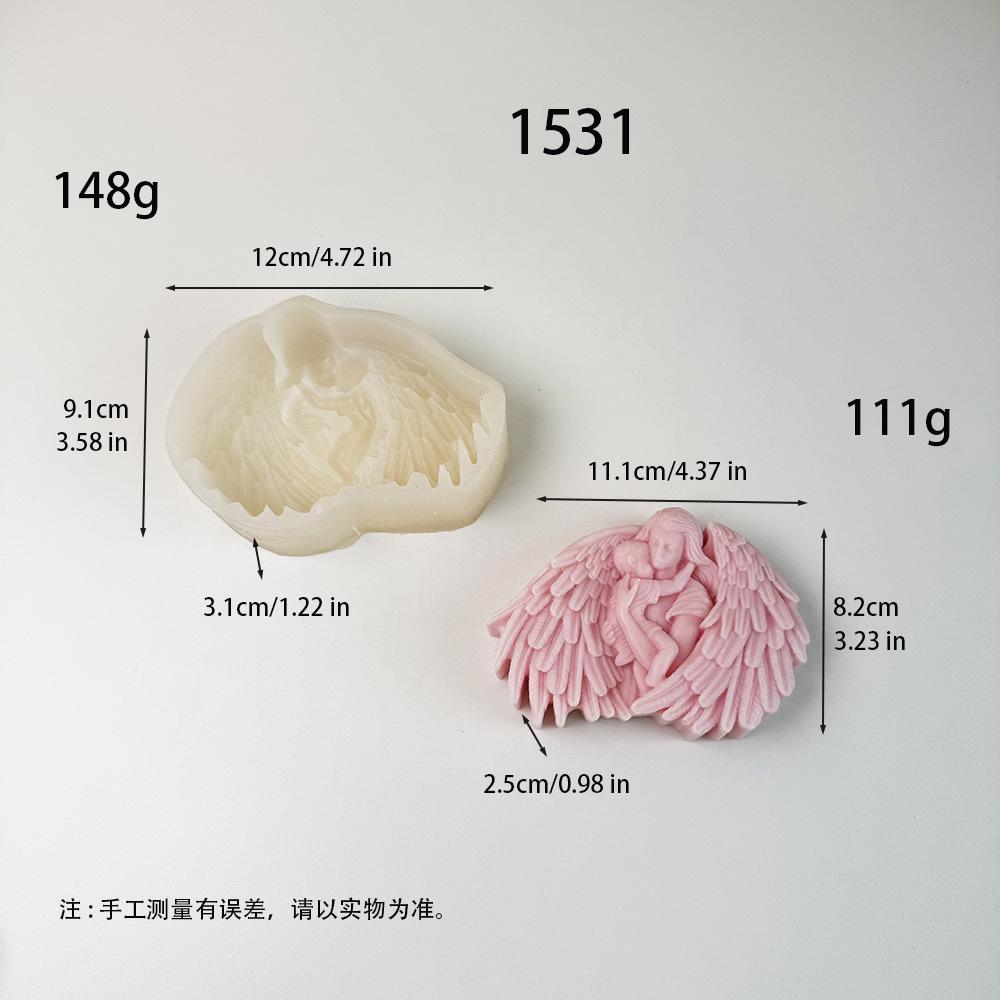 

DIY Flat Butterfly Angel Candle Silicone Mold Mother s Day Love Angel Mother and Child Aromatherapy Epoxy Resin Mold Home Decor