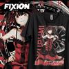 Kokushibo T-Shirt Demon Slayer Kimetsu No Yaiba Anime Manga Black Shirt All Size 100 Cotton