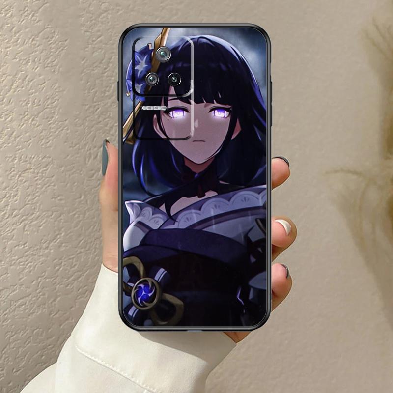 Genshin Impact Raiden Shogun Case For Xiaomi 13T 14T 15T Pro 14 15 Ultra 17 Pro Max POCO F8 F7 F5 F6 X3 X5 X6 X7 Pro Cover