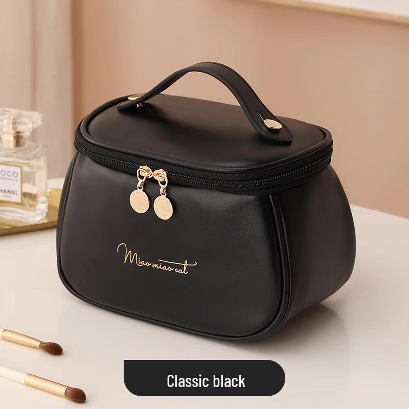 

Женская портативная водонепроницаемая косметичка 2025 года с отделениями для кистей и губной помады, многослойный дорожный органайзер Small - 14x14x7cm