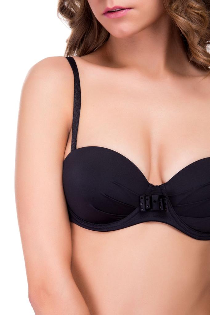 Underwear: Bra with a Compacted Cup and Panties Slip Jolidon (27421)