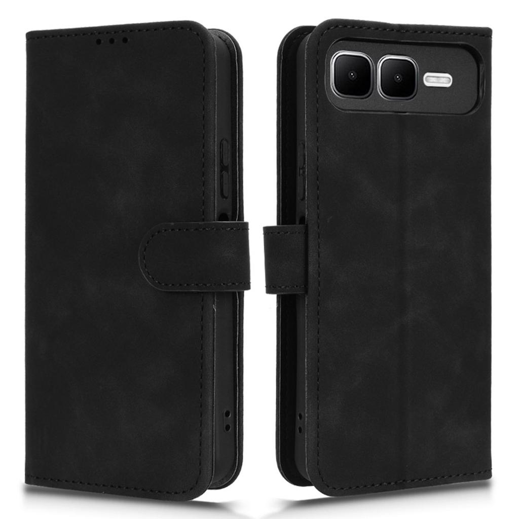 For Infinix Smart 10 Plus Leather Case Skin Feel Anti Drop Wallet Flip Phone Cover