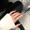 Full Diamond Niche Design High Sense Cross Opening Ring Wide Version Zircon Flash Diamond Light Luxury Personality Index Finger Women'S Fashion
