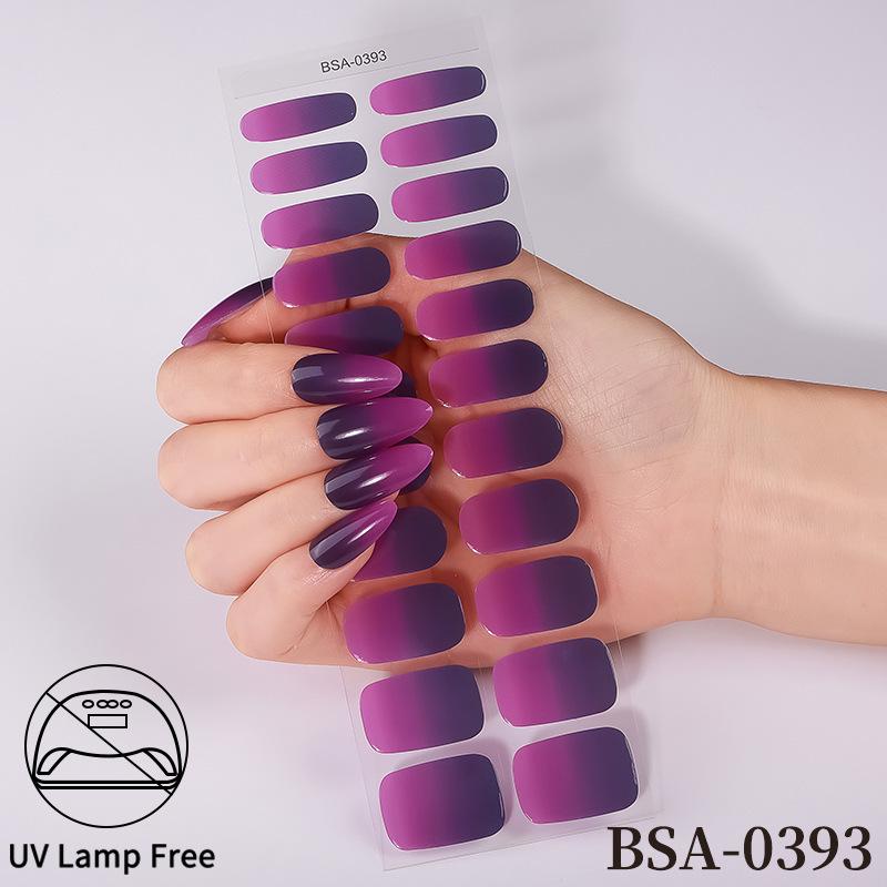 Adesivi per Unghie in Gel Impermeabili Francesi - Carini Cartoni Animati Nail Art Senza Cottura per Stili Europei e Americani