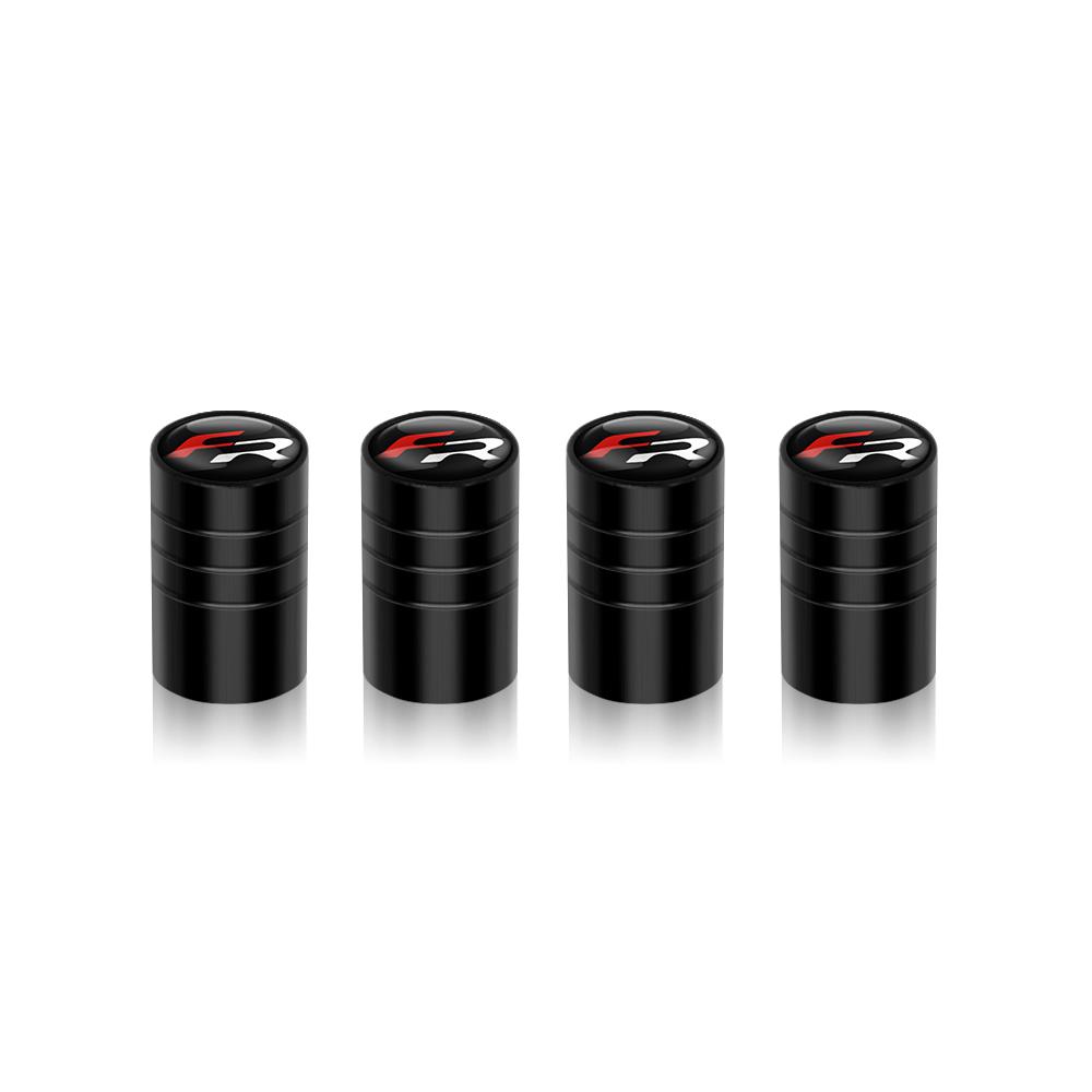 ydsh2 New 4Pcs Car Wheel Tire Valve Caps Air Stem Covers Accessories For Seat Leon FR Cupra Ibiza Altea Exeo Formula Racing Alhambra