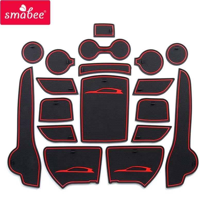 Smabee Anti-Slip Gate Slot Mat for KIA SPORTAGE QL 2016 2017 2018 QL 4th Gen Accessories Rubber Cup Holders Non-slip mats9FE