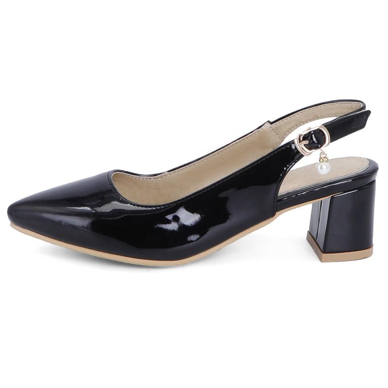 Sandali Estivi da Donna con Cinturini Posteriori Moda Scarpe Rosa Giallo Bianco per Ragazze Dolci Tacchi Medi Scarpe da Matrimonio Taglie Grandi da Donna