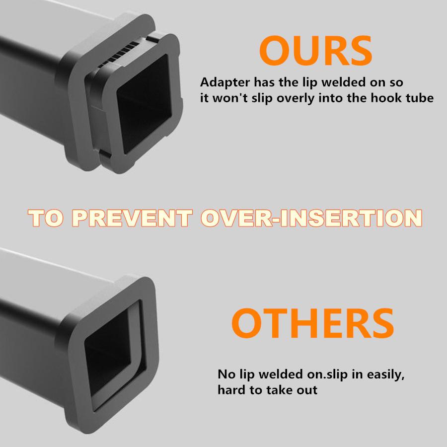 Heavy Duty 2.5" to 2" Trailer Hitch Adapter Receiver Insert Reducer for Ford GMC
