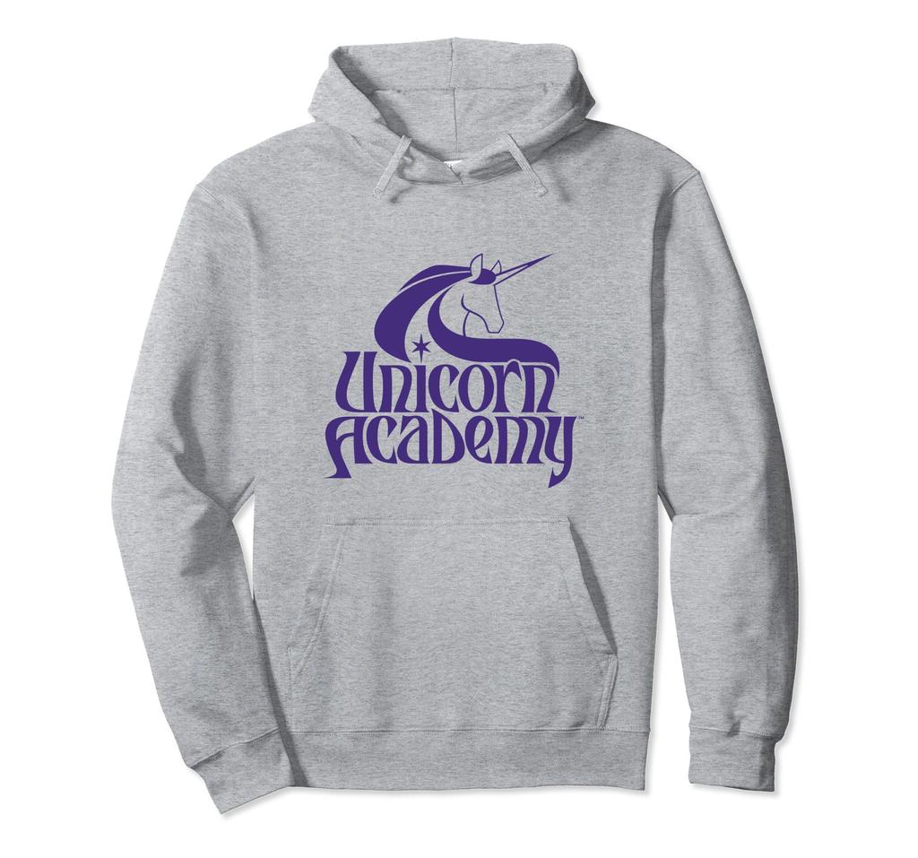 Unicorn Academy logo hoodie