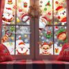 Window Stickers Christmas Theme - Merry Christmas Santa Claus, Snowman, Deer Decals For Glass Doors, Shop Displays & Home Decor