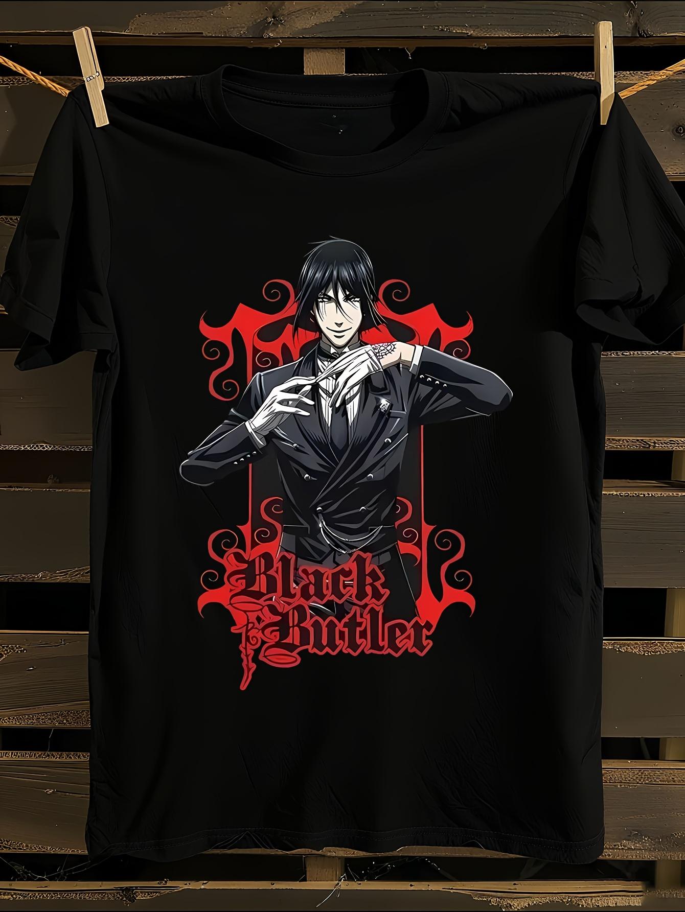 Black Butler Anime Graphic T-shirt M