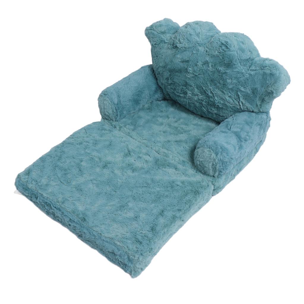 Rozkládací křeslo Zelená Rozkládací pohovka Crown Roztomilá měkká pohodlná dětská pohovka pro chlapce Dívky Home