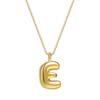 CARLIDANA New Female Pendant Chubby Mini Bubble Letters Stainless Steel Gold Plated 26 English Alphabet Letter Fashion Woman