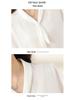 Brand Women's High-End White Silk Long Sleeve Shirt - Stylish Summer 2025 Formal Fashion