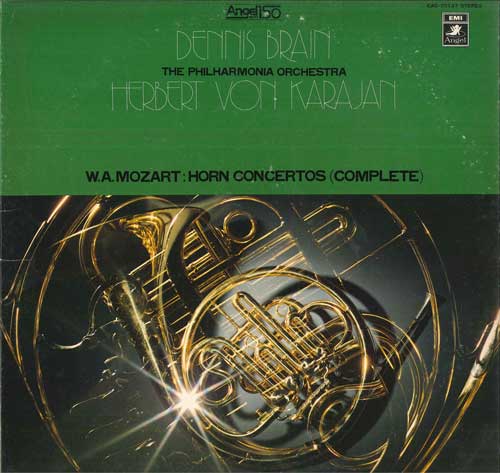 

LP Record DENNIS BRAIN, HERBERT VON KARAJAN, - Mozart, Horn Concertos (Complete) EAC70137 ANGEL - Japan Obi Classical Used