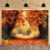 2D Plane, 1 Piece, Autumn Wedding, Autumn Fallen Leaves Party, Autumn Park, Suitable for Indoor and Outdoor Use