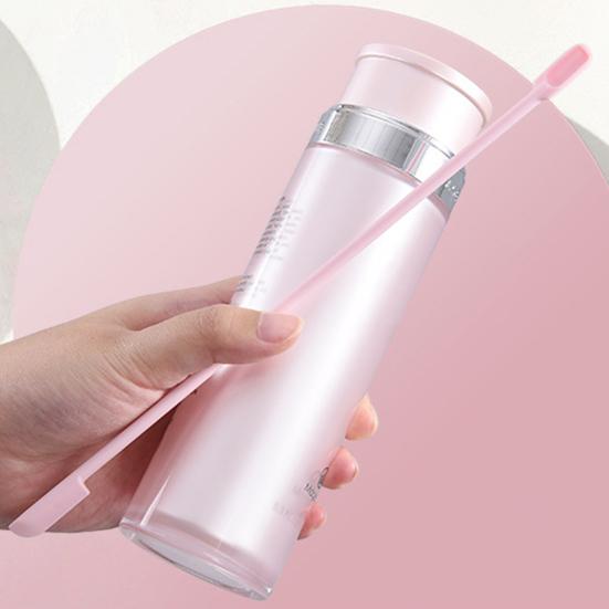 3Pcs/Set Cream Scraper Unbreakable 3 Shapes Long Handle Double Head Design Anti-slip Non-deformation Cosmetic Scraper for Beauty Shop