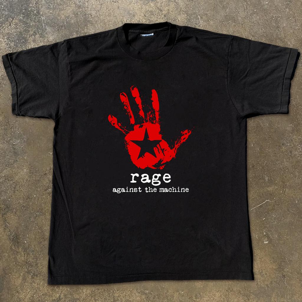 Rage Against The Machine T-Shirt Large Size Loose Heavy Cotton 250g Short Sleeve Men's Graphic Short Sleeve Oversized T Shirt