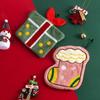 Christmas Hand Towel Cartoon Gingerbread Man Snowman Coral Fleece Towel Christmas Home Kitchen Bathroom Decoration Xmas Gifts