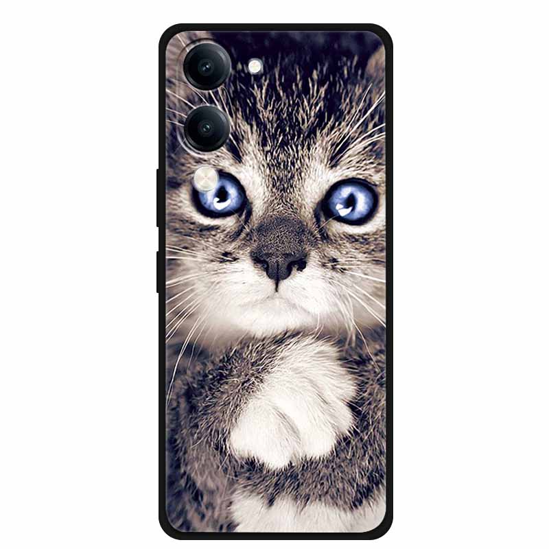 For Vivo Y29s Case Phone Cover Black Silicone Soft Case for Vivo Y19s GT Cover 6.74" Shell Dustproof Coque VIVO Y19sGT Y29 S 5G