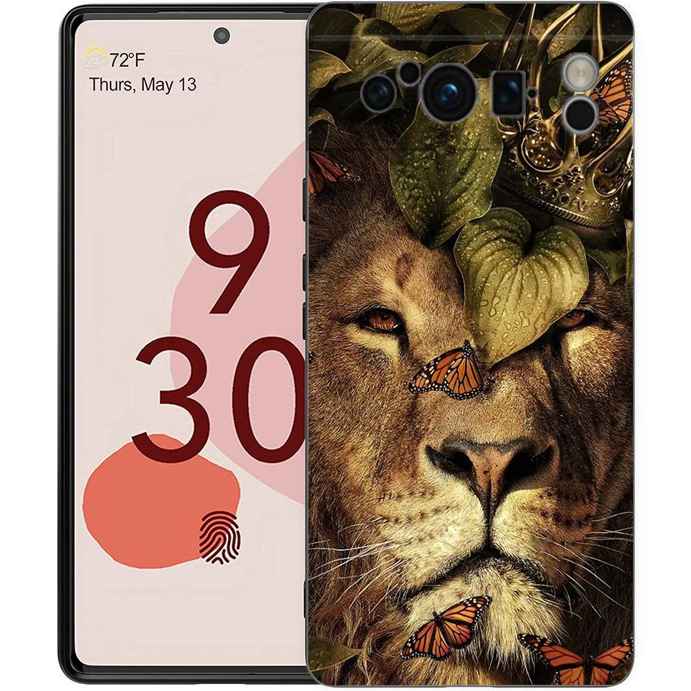 

Animal The Lion Phone Case Cover for Google Pixel 8 7 6 7A 6A Pro 5G Shockproof Silicone Soft 9 Pro XL 8 Pro 5G Shell Coque Capa Pixel 8 5g