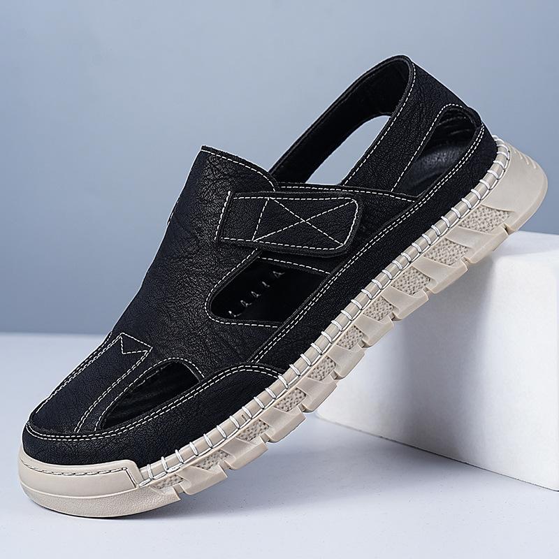 2025 summer men's foot casual men's shoes soft sole soft surface new casual breathable hollow hole shoes
