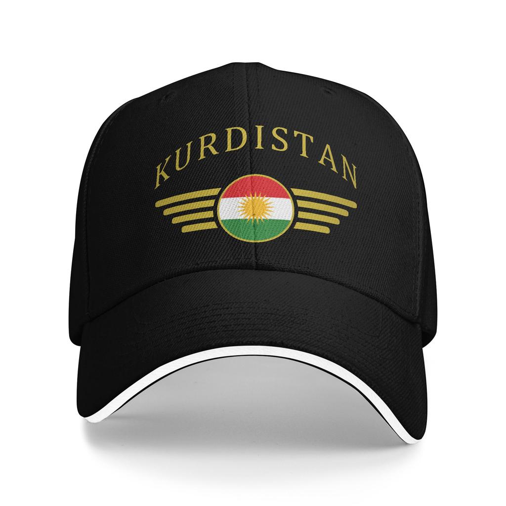 Personalizovaná mapa a vlajka Kurdistánu Baseballová čepice Hip Hop Unisex Dámská Nastavitelná Kšiltovka typu Dad Jarní Snapback Čepice