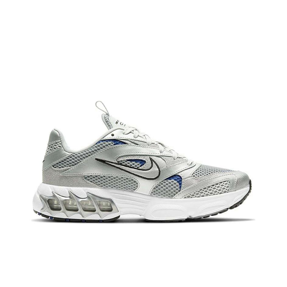 Nike Zoom Air Fire Comfortable Trendy Shock Absorption Non-Slip Low-Top Marathon Running Shoes Women Sneaker White Silver CW3876-001