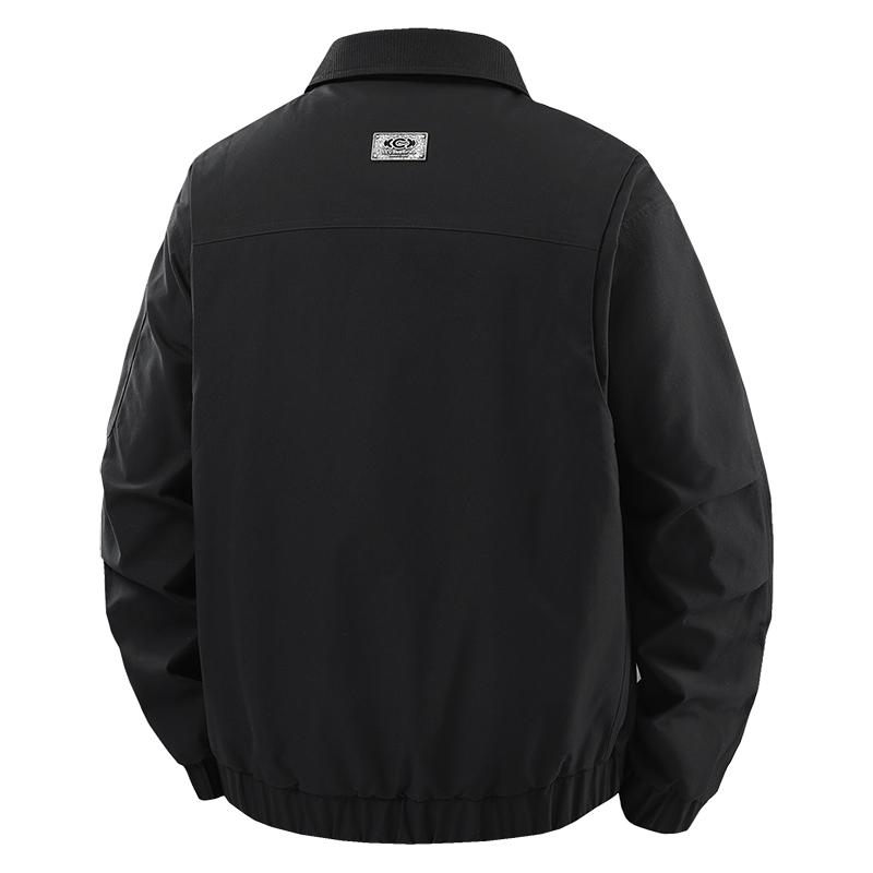 Casual Jacket Men's Casual Solid Color Stand Up Collar Jacket Men's Jacket