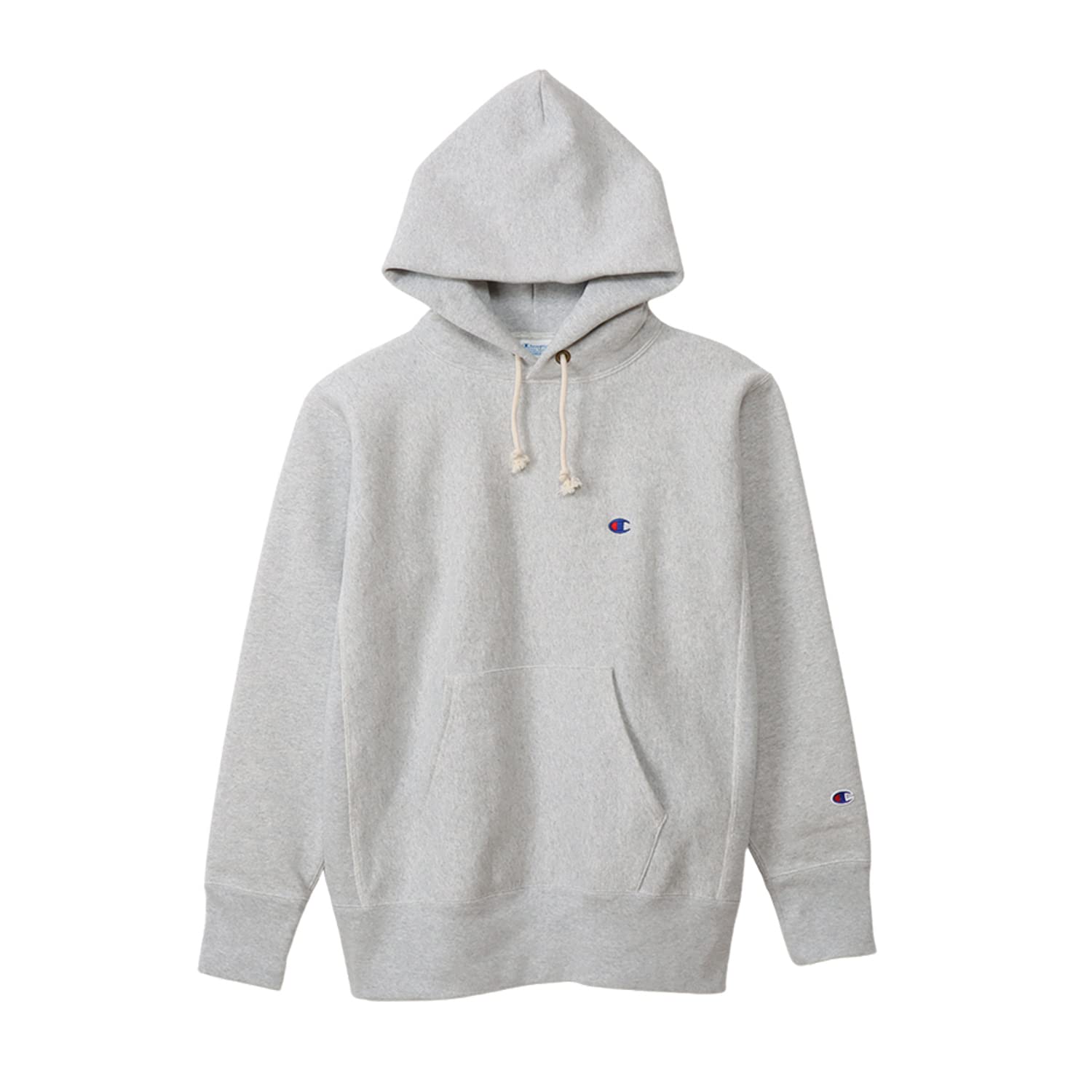 

Champion Reverse Hooded Silver Size Cotton USA with Embroidered Weave® Sweatshirt, Men s Gray, XL, 11.5oz Fleece-Lined, Logo, C3-Y133