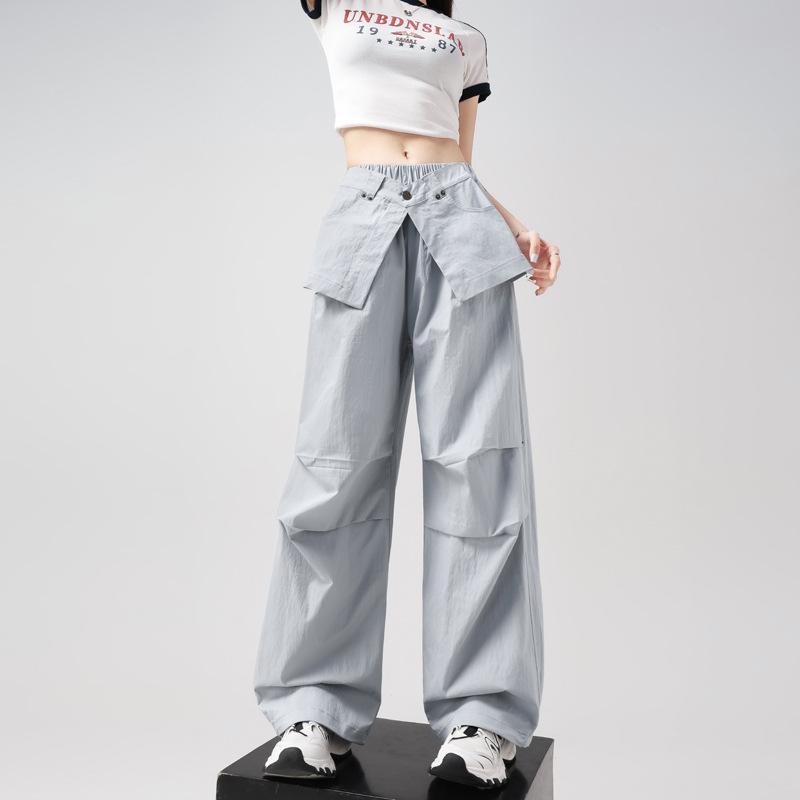 

Summer Designer Quick-drying Outdoor Parachute Pants Casual Sweatpants 2XL чорний