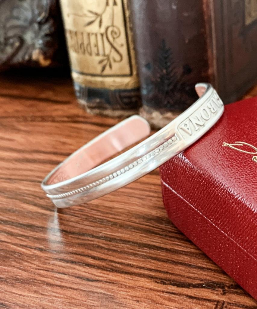 Sabona London S6 Silver Plated Windsor Copper Bangle