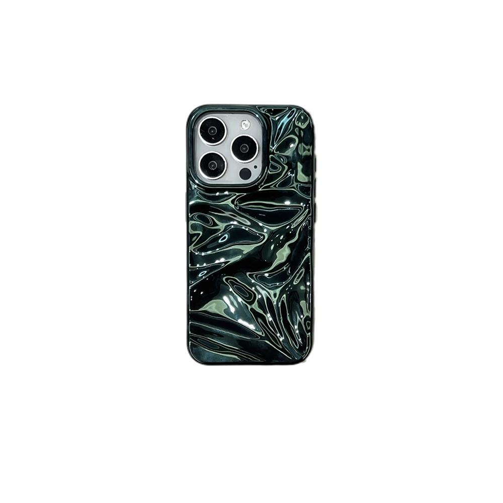 

3D Electroplated Water Ripple Pattern Phone Case For iPhone 17 Air 16 15 14 13 12 11 Pro Max 15pro Soft Shockproof Back Cover iPhone Air